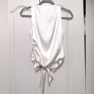 Open-Back white blouse